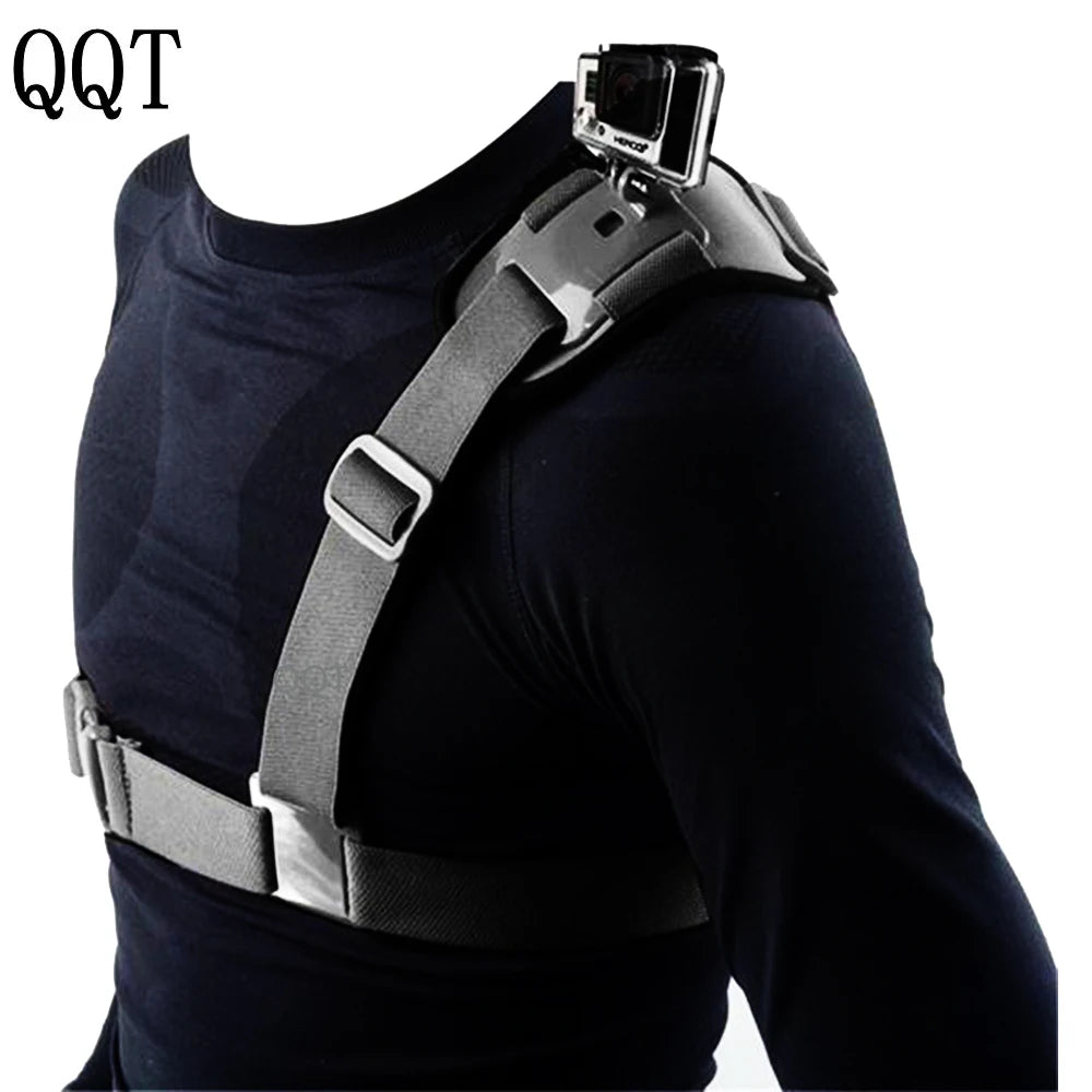 QQT for Accessories Gopro Shoulder Strap Mount Chest Harness Adapter for Go Pro Hero11 10 9 8 7 6 5 4 3Black Edition Xiaomi Yi