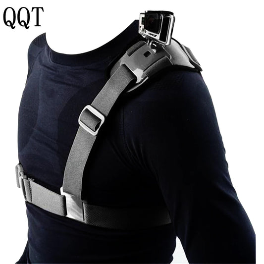 QQT for Accessories Gopro Shoulder Strap Mount Chest Harness Adapter for Go Pro Hero11 10 9 8 7 6 5 4 3Black Edition Xiaomi Yi