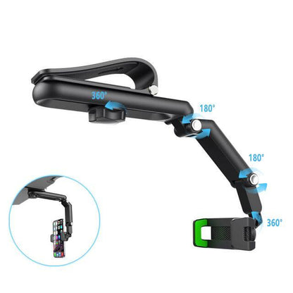 2025 Good Quality New 1080° Multi-Function Sun Visor Universal 360 Degree Rotating Phone Holder Suitable for Any Scene Car Holder - Rotatable and Retractable